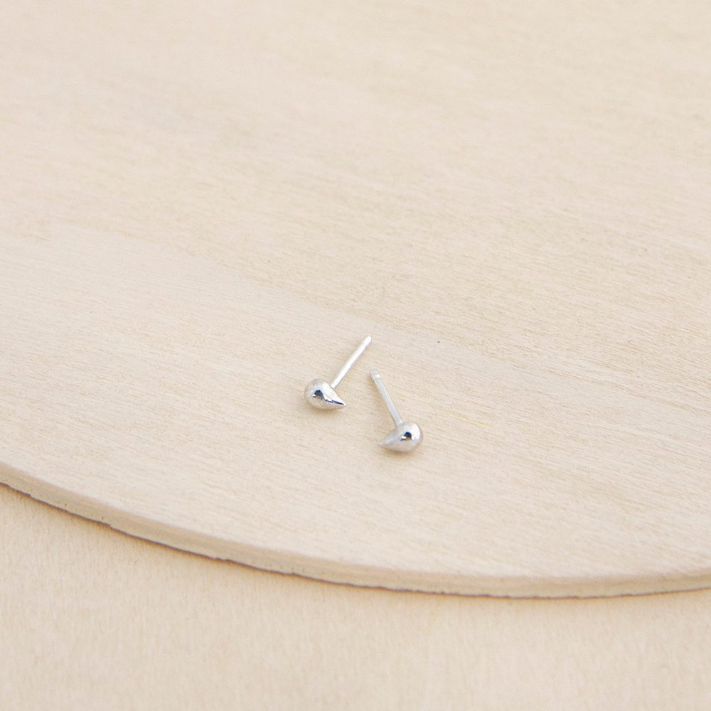 Paisley Stud Earrings - Sterling Silver - Camillette