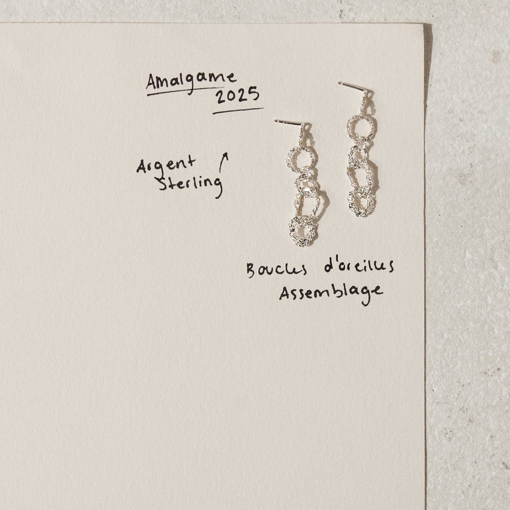 Assembly Earrings - Sterling Silver