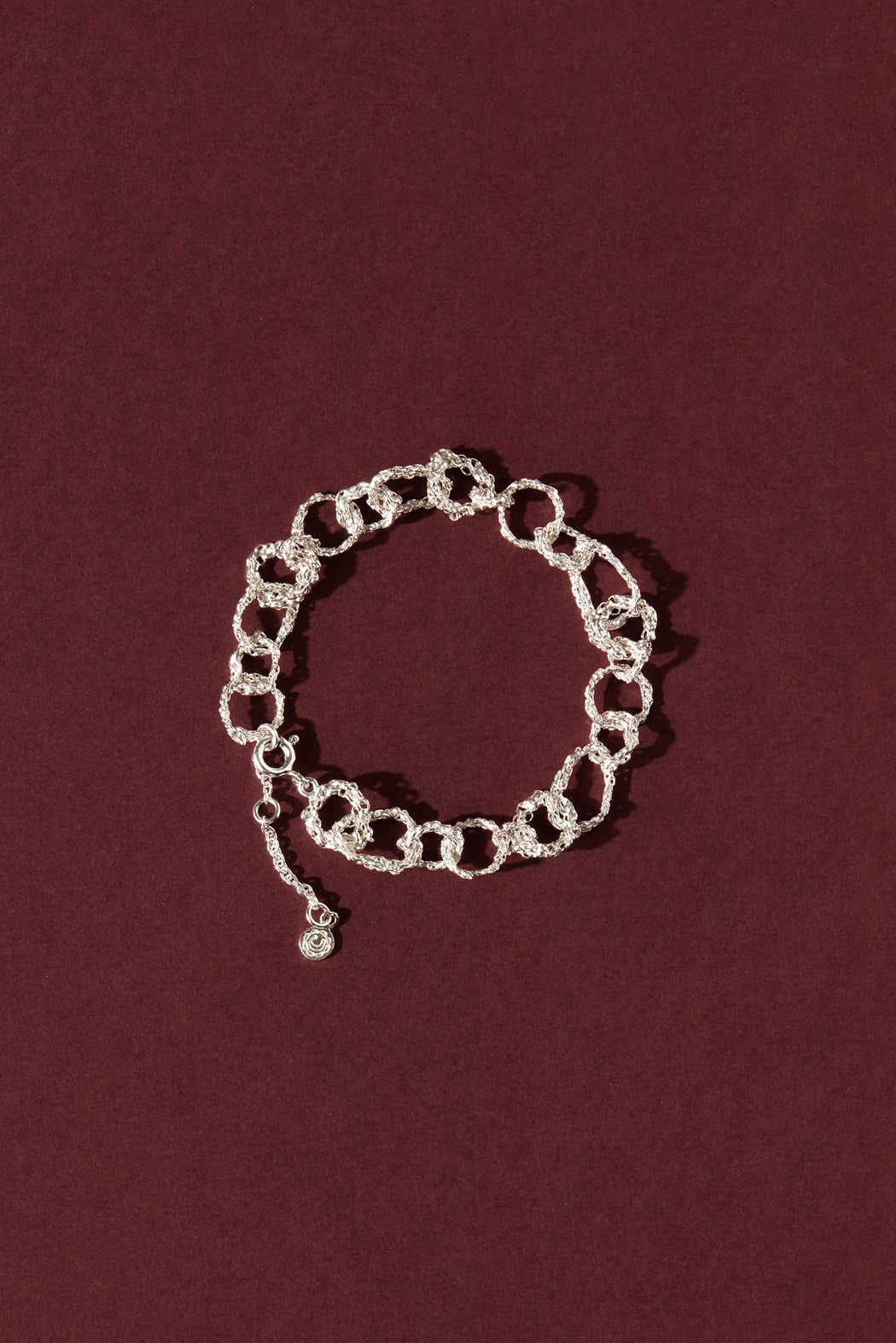 The assembly bracelet in sterling silver by Camillette Jewelry in Montreal