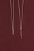 Two delicate chain with charm necklaces in silver and 10k yellow gold by Camillette Jewelry