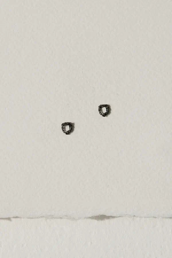 The Amalgam Stud Earrings - Sterling Silver or Oxidized Silver