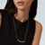The Fusion necklace handmade by Camillette Jewelry in Montreal. Silver