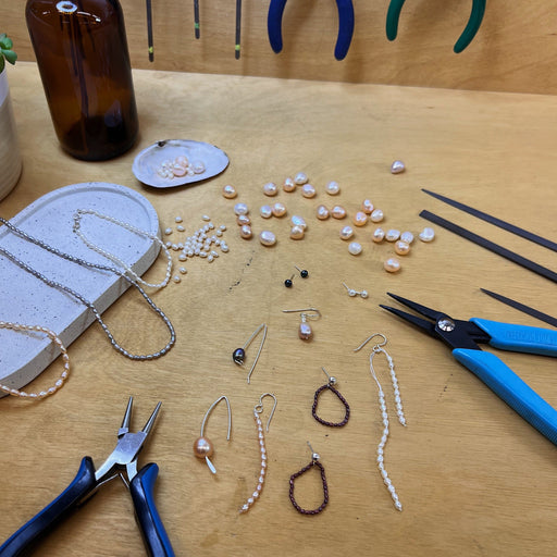 WORKSHOP - Make earrings with real pearls - Camillette
