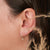 13mm Star Charm Sleepers Hoops Earrings - Silver - Camillette
