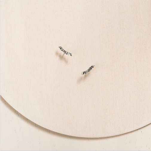 Folded Ribbon Stud Earrings - Sterling Silver - Camillette