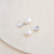 Fossil Drop Earrings with Baroque Pearl - Ivory - Sterling Silver or 14k Gold - Camillette