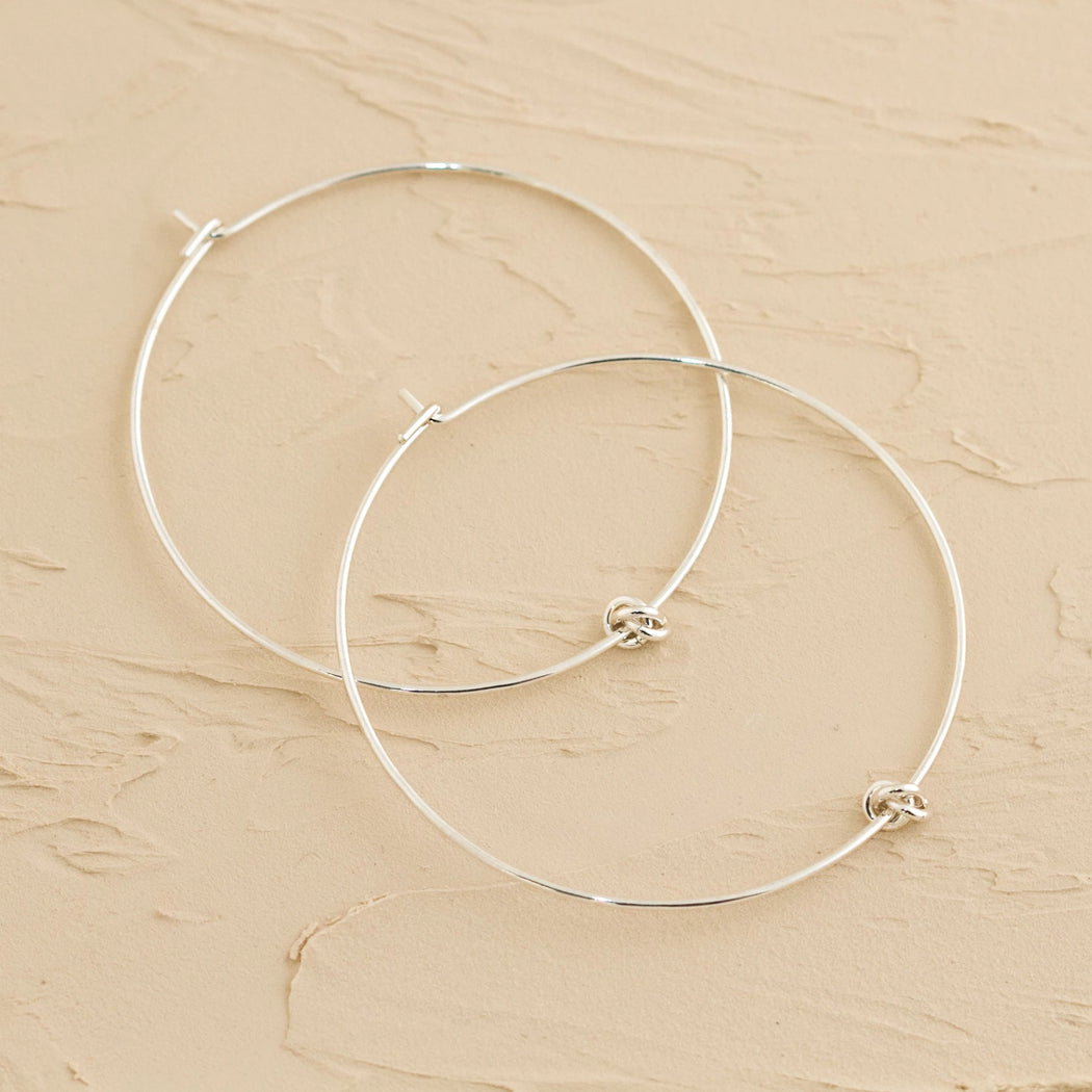 Hoops Earrings – Silver – Large - Camillette