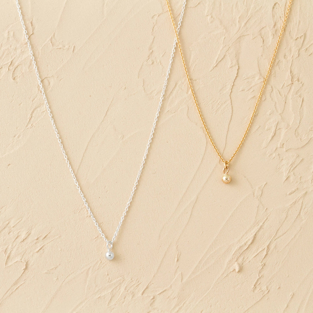 Orb Necklace – 10k and 14k Gold - Camillette